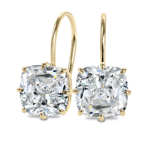Clarity Diamond™ Cushion Diamond French Wire Earrings