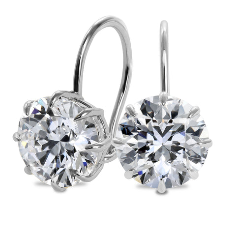 Clarity Diamond™ Round Diamond French Wire Earrings