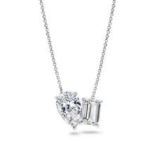 Clarity Diamond™ Pear and Emerald Diamond Toi et Moi Pendant
