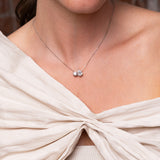 Clarity Diamond™ Round and Pear Diamond Toi et Moi Pendant