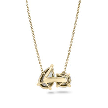 Clarity Diamond™ Round and Pear Diamond Toi et Moi Pendant