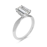 Clarity Diamond™ Signature Emerald Diamond Solitaire Engagement Ring