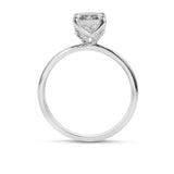 Clarity Diamond™ Signature Emerald Diamond Solitaire Engagement Ring