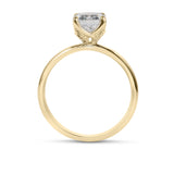 Clarity Diamond™ Signature Emerald Diamond Solitaire Engagement Ring