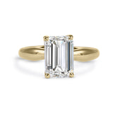 Clarity Diamond™ Signature Emerald Diamond Solitaire Engagement Ring