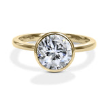 Clarity Diamond™ Bezel Diamond Solitaire Engagement Ring