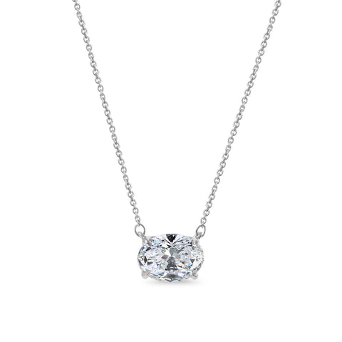 Clarity Diamond™ Signature GIA Certified Lab Grown Oval Diamond Pendant
