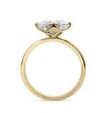 Clarity Diamond™ Signature East-West Oval Diamond Solitaire Engagement Ring