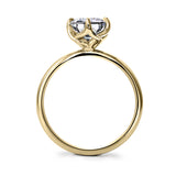 Clarity Diamond™ Signature Compass Set Emerald Diamond Solitaire Engagement Ring