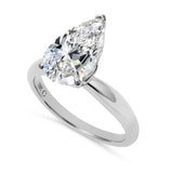 Clarity Diamond™ Signature Pear Diamond Solitaire Engagement Ring