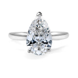 Clarity Diamond™ Signature Pear Diamond Solitaire Engagement Ring
