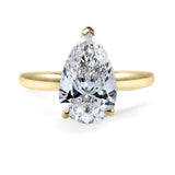 Clarity Diamond™ Signature Pear Diamond Solitaire Engagement Ring