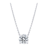 Classic Round Brilliant Lab Grown Diamond Pendant Halo