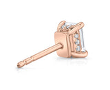1.1 ct Emerald Cut Lab Grown Diamond Stud Earrings
