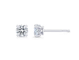 Hidden Halo Stud Earrings D-E VS1 ideal 1.00 + carat