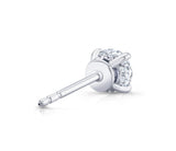 Hidden Halo Stud Earrings D-E VS1 ideal 1.00 + carat