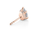 1.1 ct Pear Shape Cut Lab Grown Diamond Stud Earrings