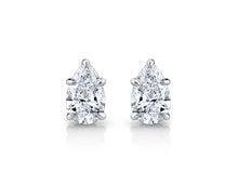 1.1 ct Pear Shape Cut Lab Grown Diamond Stud Earrings