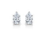 1.1 ct Pear Shape Cut Lab Grown Diamond Stud Earrings