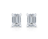 1.1 ct Emerald Cut Lab Grown Diamond Stud Earrings