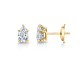 1.1 ct Pear Shape Cut Lab Grown Diamond Stud Earrings