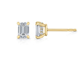 1.1 ct Emerald Cut Lab Grown Diamond Stud Earrings