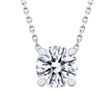 Classic Round Brilliant Lab Grown Diamond Pendant Halo