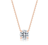 Classic Round Brilliant Lab Grown Diamond Pendant Halo