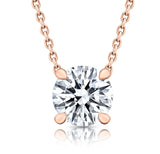 Classic Round Brilliant Lab Grown Diamond Pendant Halo