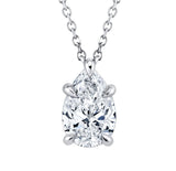 Pear Shape Cut Lab Grown Diamond Pendant