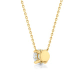 Classic Round Brilliant Lab Grown Diamond Pendant Halo