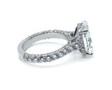 Unforgettable Sparkle: Three Row Pave Cushion Lab-Grown Diamond Ring