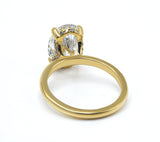 Exquisite Oval Cut Diamond Ring with Delicate Pave Accents