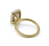 Solitaire Inspired Hidden Halo Oval Brilliant Cut 2.00+ ct D-E/VS