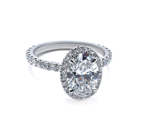 Best Ever Halo Oval Ring