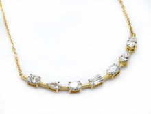 14K Yellow Gold Multi-Shape Lab Grown Diamond Pendant Necklace (1.04 ct tw)