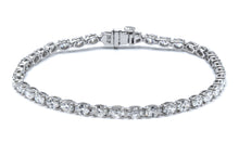 Oval Cut Lab Grown Diamond Tennis Bracelet (5.00 ct tw)