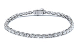 Oval Cut Lab Grown Diamond Tennis Bracelet (5.00 ct tw)