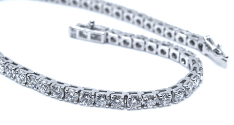 Tennis Bracelet Round Brilliant Cut Lab Grown Diamonds 5.68 CTW