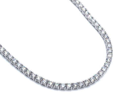 2.8cts Half Eternity Choker Tennis Diamond Necklace 14kt – LVNA By Drake  Dustin