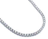 Tennis Diamonds Necklace 14K White Gold - EF/VS 18.86 CTW