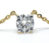 Round Cut Lab Grown Diamond Pendant 1ct.tw