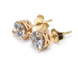 Custom Lab-Grown Diamond Stud Earrings: 2.00+ Carat VS1-VS2 Clarity and DEF Color