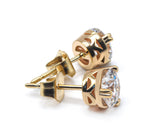Custom Lab-Grown Diamond Stud Earrings: 2.00+ Carat VS1-VS2 Clarity and DEF Color