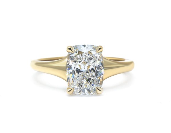 Cushion Cut Solitaire Ring