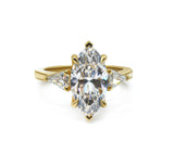 Marquise cut Three Stone Engagement Ring