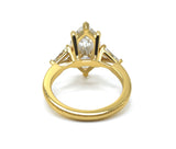 Marquise cut Three Stone Engagement Ring