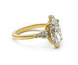 Marquise cut Three Stone Engagement Ring