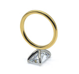 Clean and Simple Basket Radiant cut Diamond Solitaire Ring 2.00+ ct D-E/VS