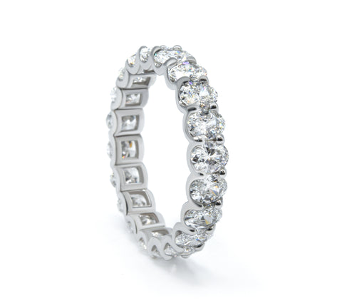 Oval Cut Eternity Band